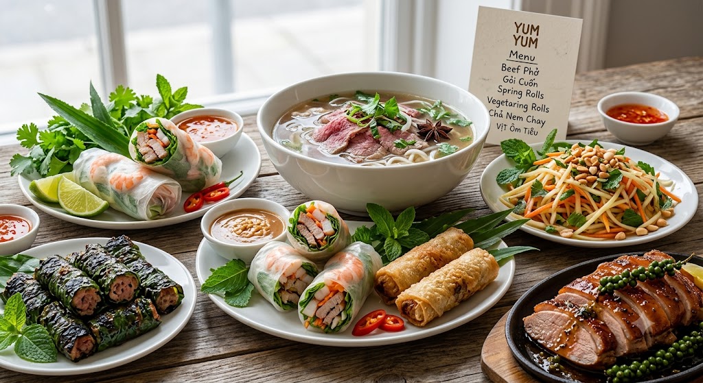 Yum Yum Vietnamese Kitchen Leamington Leamington Spa Menu
